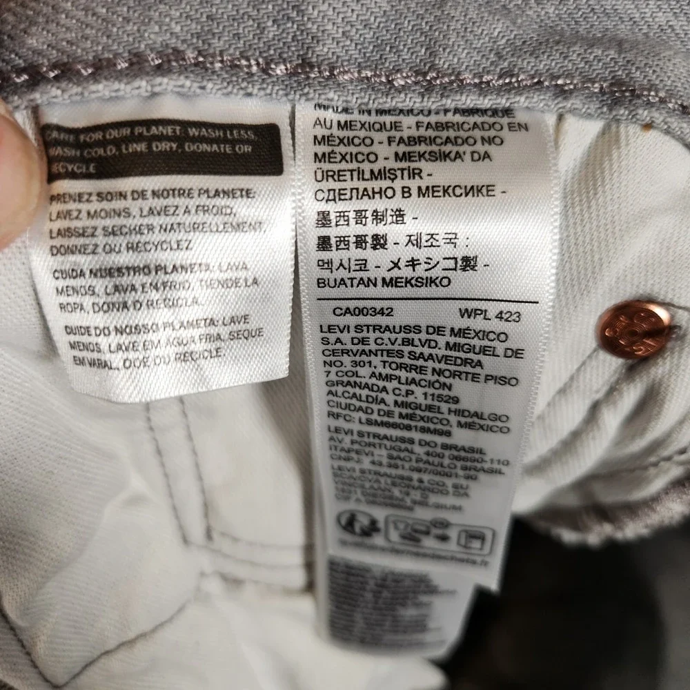 Levi's 501XX Jeans Men's 34X29 (Tag‎ 36X30) Straight Fit Greystone Marble